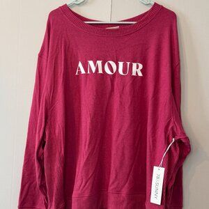 Baggy Pink Crewneck Sweater
